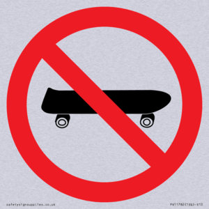 P924 Prohibition: No skateboarding